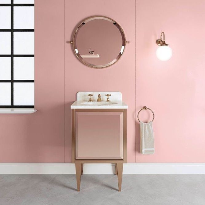 Compact Vanity In Pink Color #pinkvanity