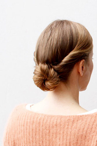 Twisted Low Bun #twistedbun #sleekhairstyles