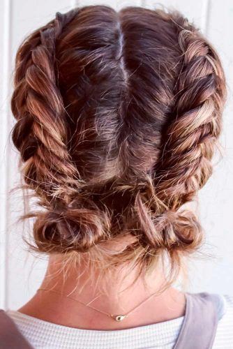 Double Dutch Braids With Buns #dutchbraids #doublebuns