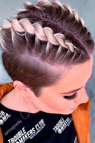 Harness Braided Updo #harnesshair #hightop