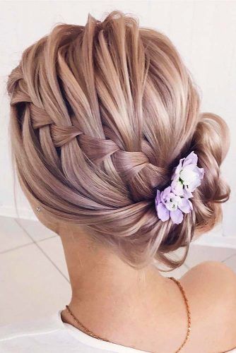 Lace Braided Updos For Short Hair #updo #braids #shorthair