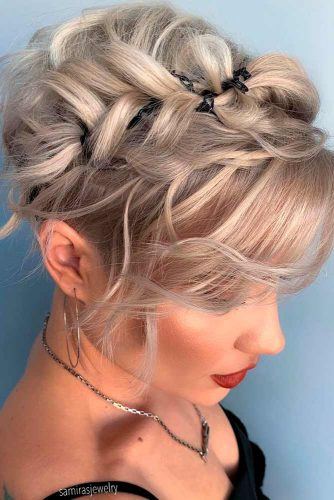 Messy Braided Crown #crownedhair #braidedcrown