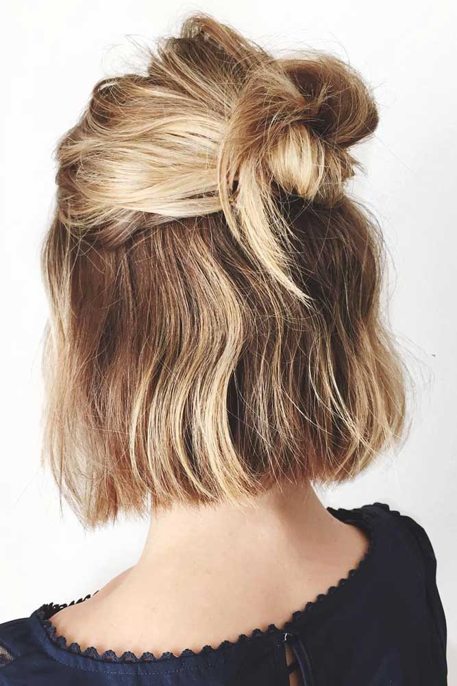 Updos For Short Hair That Will Impress With Their Elegance And Simplicity 