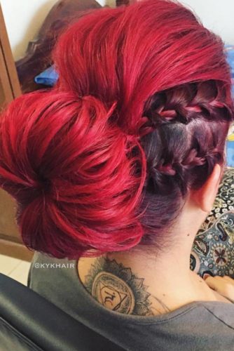 36 Charming Hairstyles for Red Ombre Hair