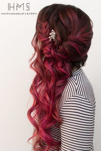 36 Charming Hairstyles for Red Ombre Hair