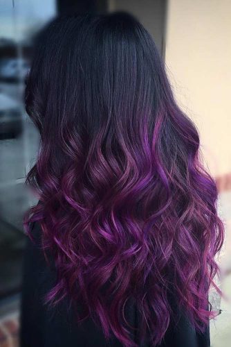 Purple and Black Ombre