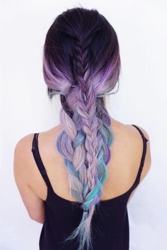 Reverse Rainbow Ombre Effect