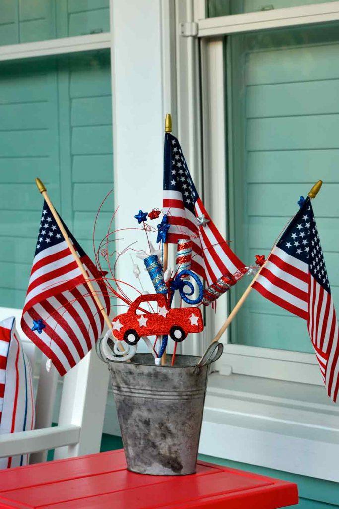 Funny Independence Day Decoration That Can Be Created With Children #independenceday