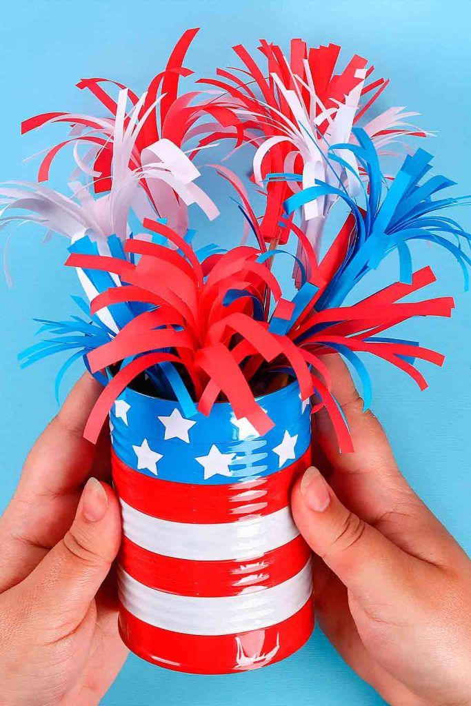 Independence Day Decoration That Can Be Created With Children #diydecor #creative