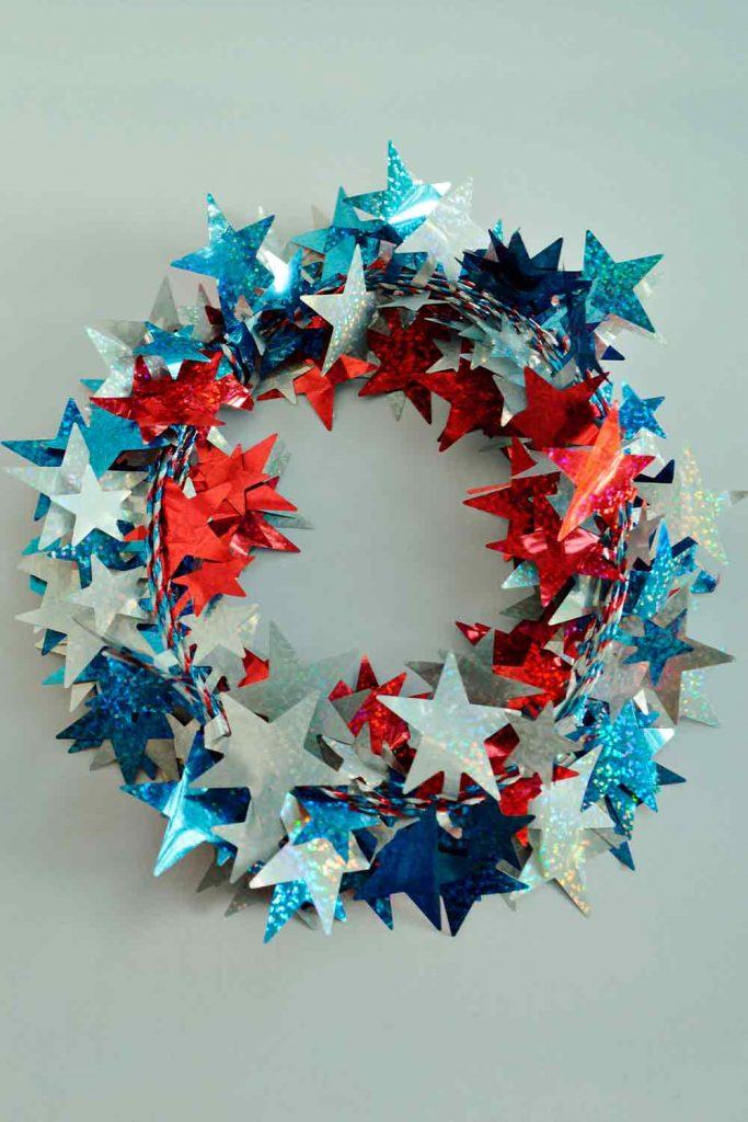 Patriotic Front Door Wreath #doorwreath #outdoordecor