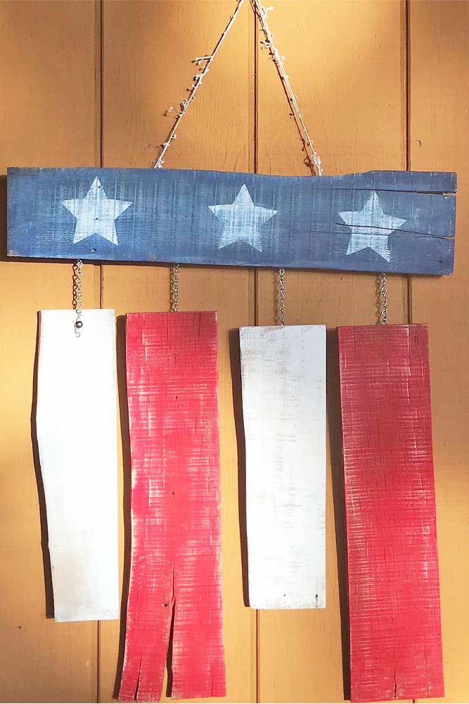 Wooden Flag Decor #patrioticdecor