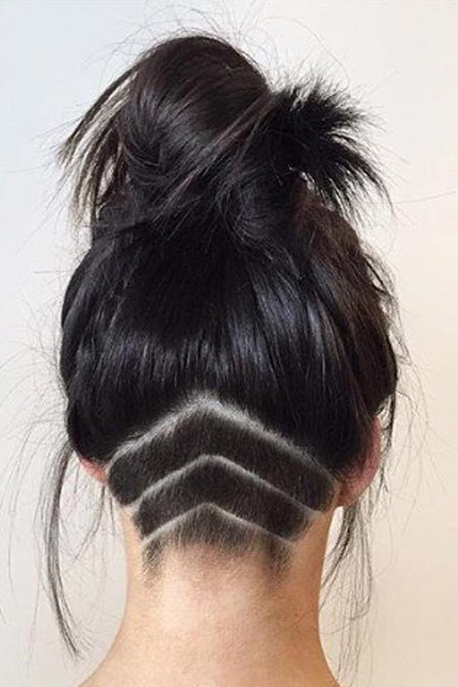 Top Knot With Chevron #topknot #updohair