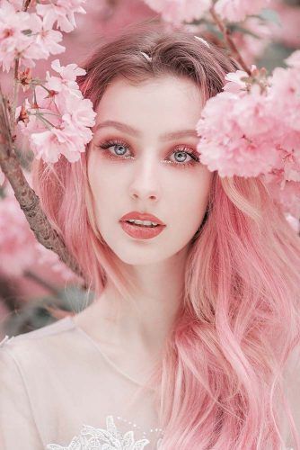 Beautiful Woman Portrait With Cherry Blossom Flowers #cherryblossom #portrait