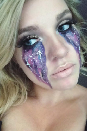 21 Galaxy Makeup Looks - Creative Makeup Ideas for Extraordinary Girls