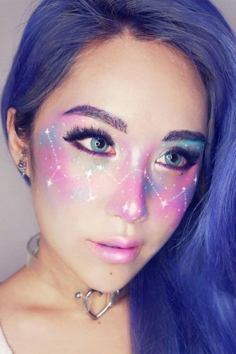 21 Galaxy Makeup Looks - Creative Makeup Ideas for Extraordinary Girls