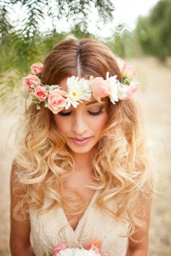10 Flower Crown Hairstyles for Any Bride  mywedding