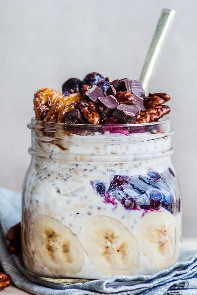 Overnight Oats Smoothie #oats #berry