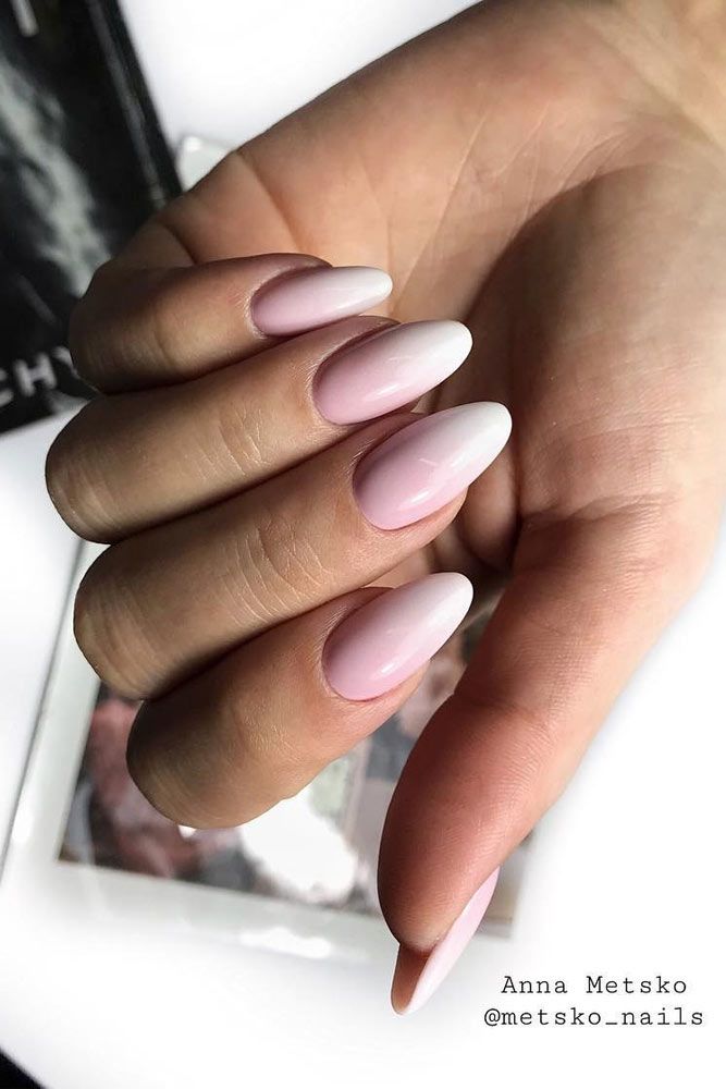 Classic French Ombre Nails Desin #frenchombre