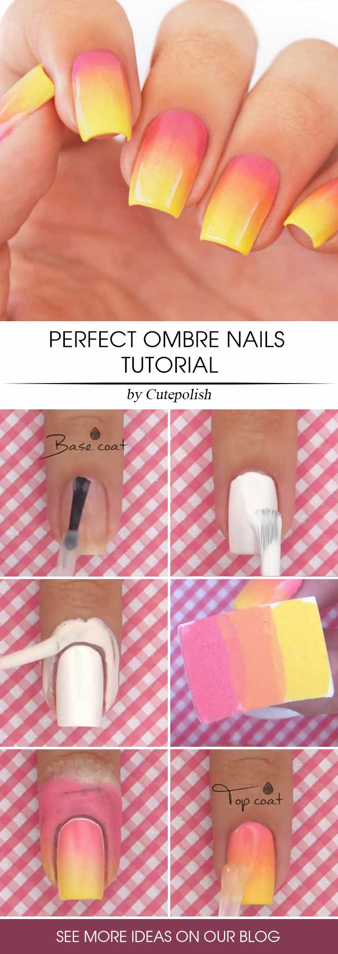 How To Do Ombre Nails Step By Step #diyombre #nailstutorial