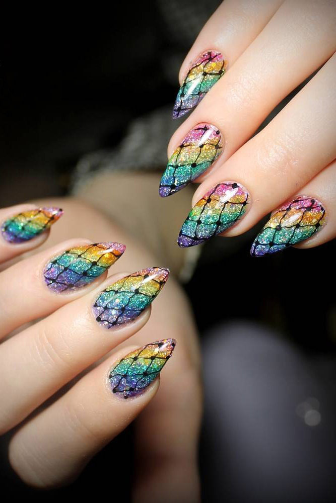 18 Amazing Rainbow Nails to Make You Smile