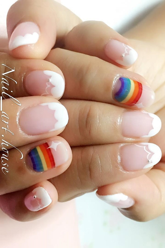 18 Amazing Rainbow Nails to Make You Smile