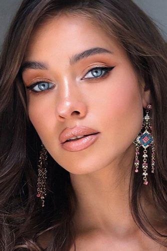 Natural Look With Cat Eyes Accent #blueeyes #cateyes