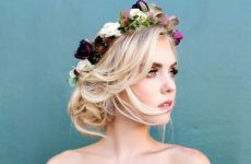 Romantic Hairstyles with Flower Crown