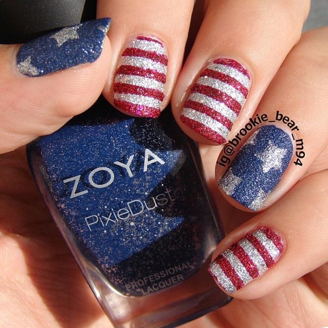 30 Fun Easy Nail Designs To Celebrate Labor Day