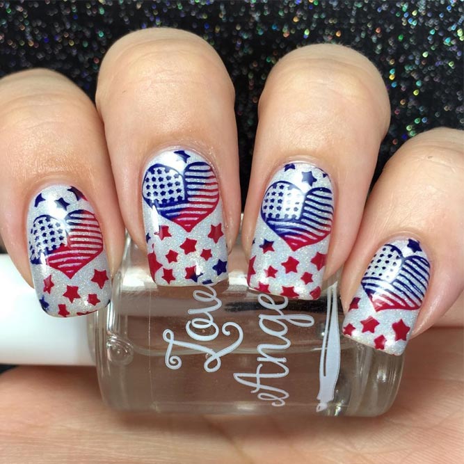 30 Fun Easy Nail Designs To Celebrate Labor Day