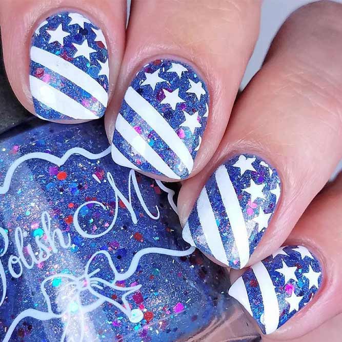 30 Fun Easy Nail Designs To Celebrate Labor Day