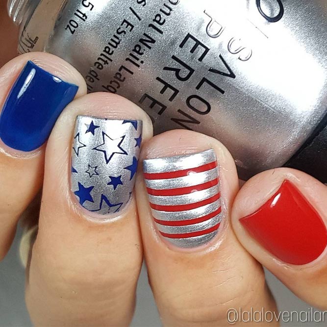 30 Fun Easy Nail Designs To Celebrate Labor Day