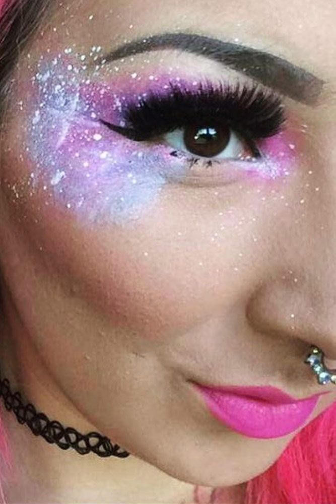 21 Galaxy Makeup Looks Creative Makeup Ideas For Extraordinary Girls