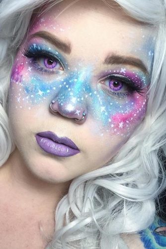 21 Galaxy Makeup Looks - Creative Makeup Ideas for Extraordinary Girls