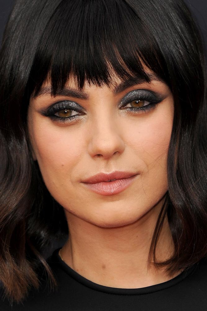 Mila Kunis Purple Smokey Eye