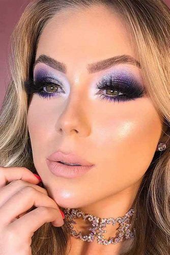 Purple Smokey Eyes Makeup #purplesmokey