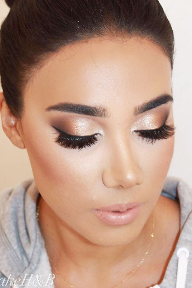 Soft Shimmer Smokey Eyes #nudesmokey