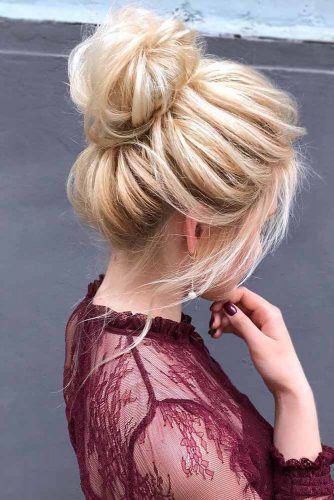 Poof #bun #updo #longhair