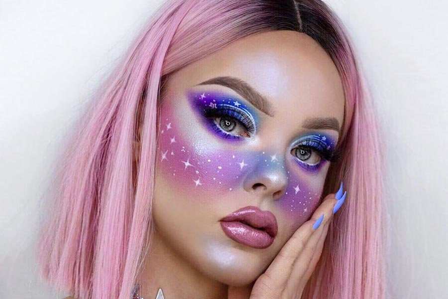 21 Galaxy Makeup Looks Creative Makeup Ideas For Extraordinary Girls