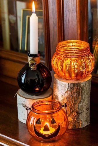 Mason Jars Halloween Decorations #masonjars