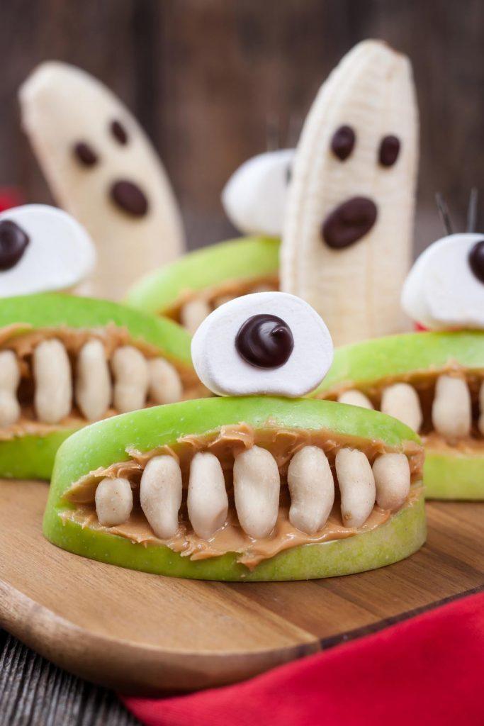 Apple Monsters for Halloween