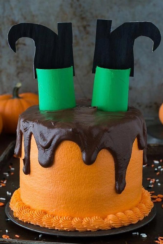 Witch Cake Idea #cake #witchyshoes