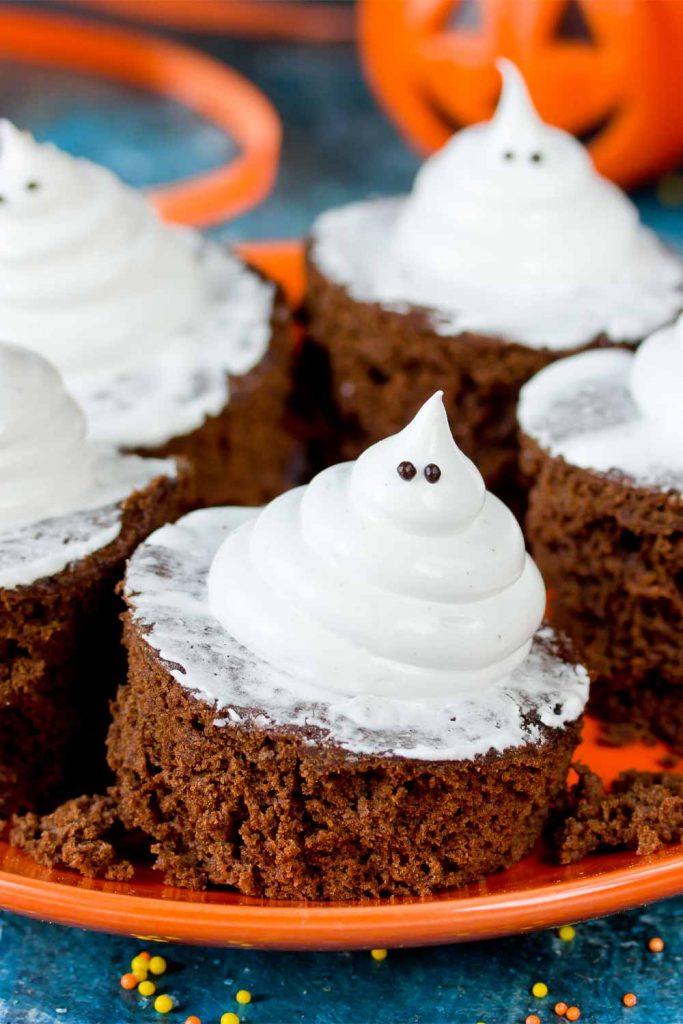 Ghost Brownies for Halloween