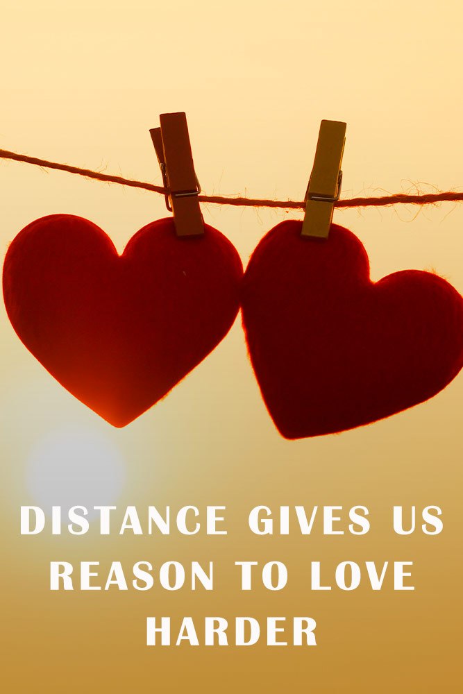 Distance gives us reason to love harder #hearts #sweetlove