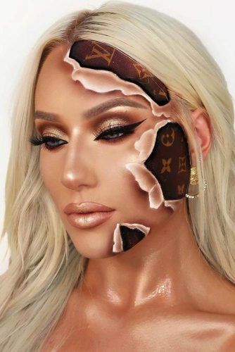 Fashion Halloween Makeup Idea #fashionbrand #louisvuitton
