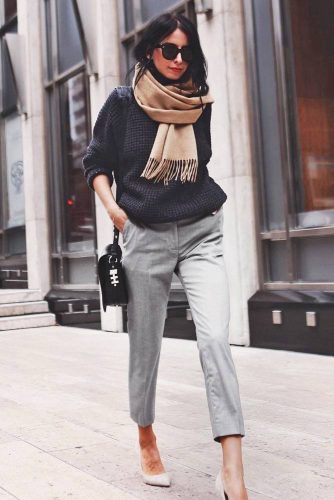 42 Cute Ways How To Wear A Scarf This Season