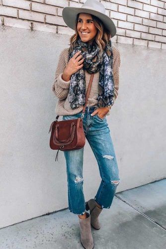 42 Cute Ways How To Wear A Scarf This Season