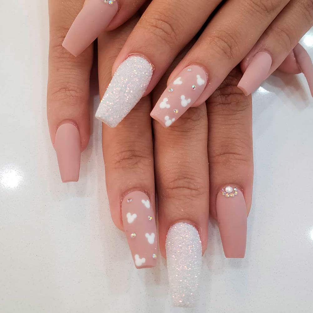 White Matte Nails