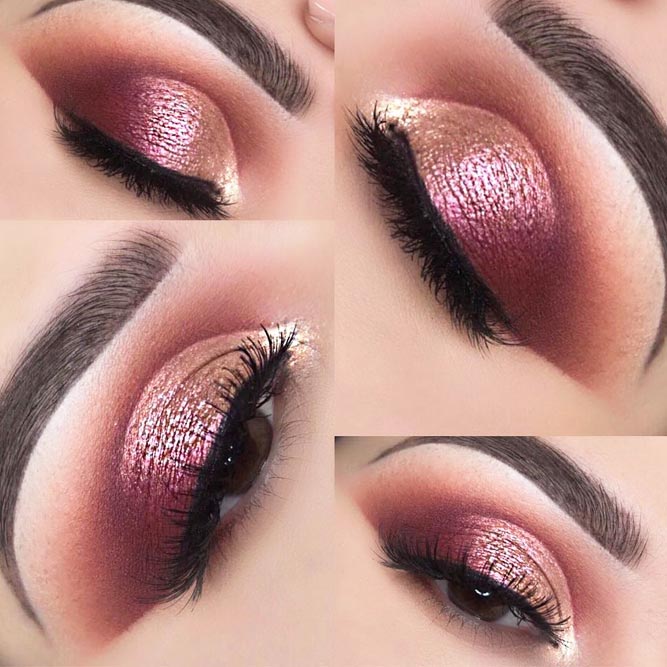 red gold eyeshadow