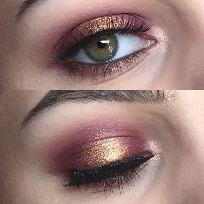 Charming Rose Gold Eye Makeup Ideas picture 3