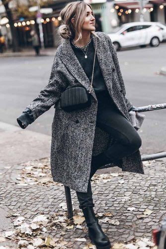 Gray Coat For Minimalist Outfit #graycoat
